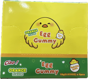 EGG SHAPED FRUIT GUMMY CANDY