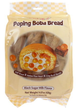 *BLACK SUGAR MILK* POPING BOBA BREAD