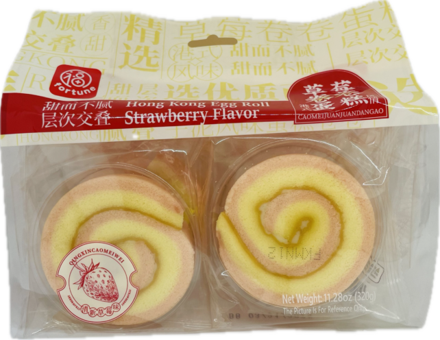 STRAWBERRY EGG ROLL CAKE