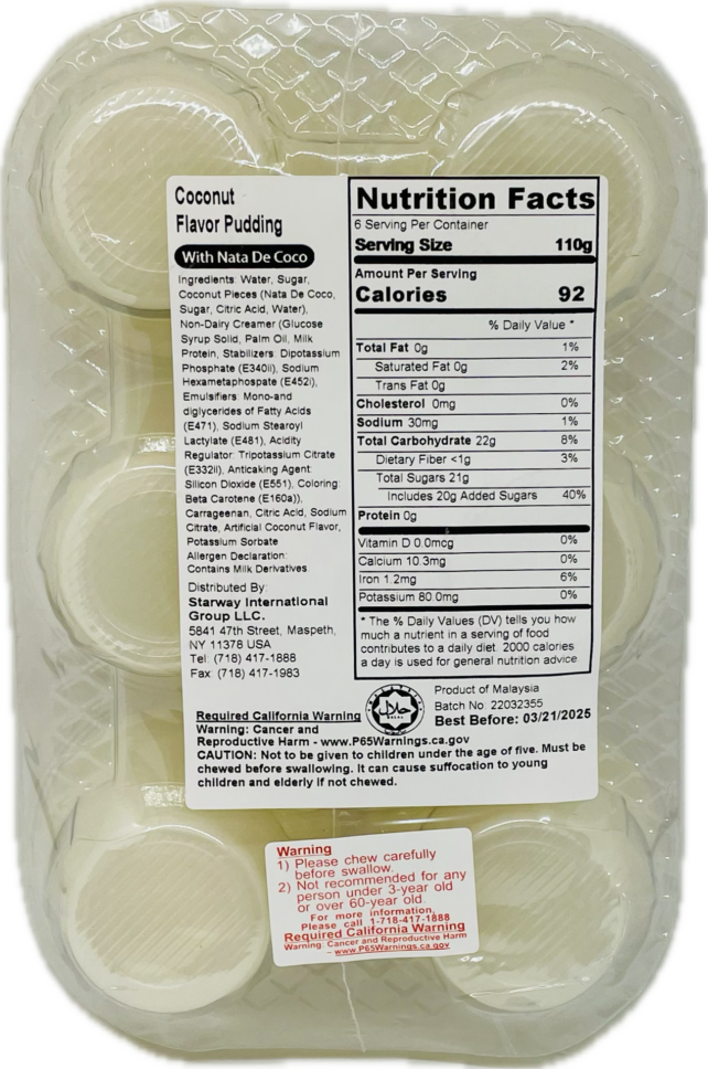 COCONUT PUDDING WITH NATA DE COCO - Image 2