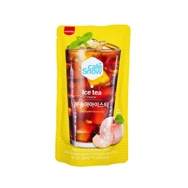 SNOW CAFE PEACH ICE TEA - J&P Trading - jptradingus.com