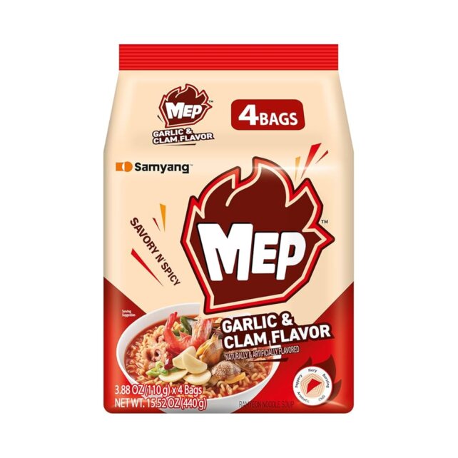 "MEP" GARLIC/CLAM FLAVORED RAMEN