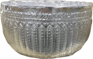 ALUMINUM THAI WATER BOWL *SILVER* - 28cm