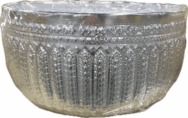 ALUMINUM THAI WATER BOWL *SILVER*