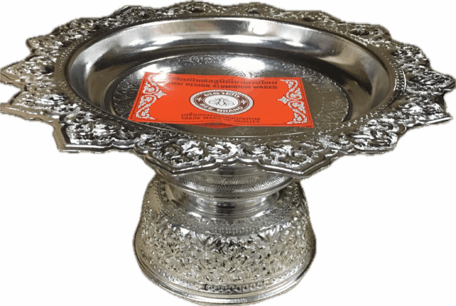 THAI PEDESTAL TRAY (SILVER)