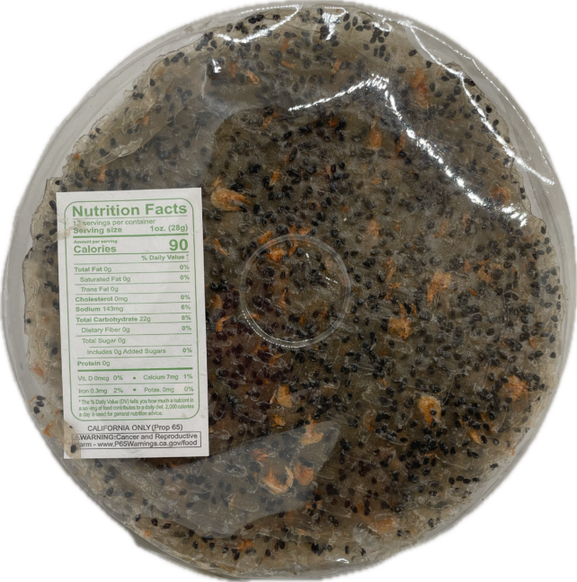 Black Sesame Seed/Shrimp Rice Paper - Image 2