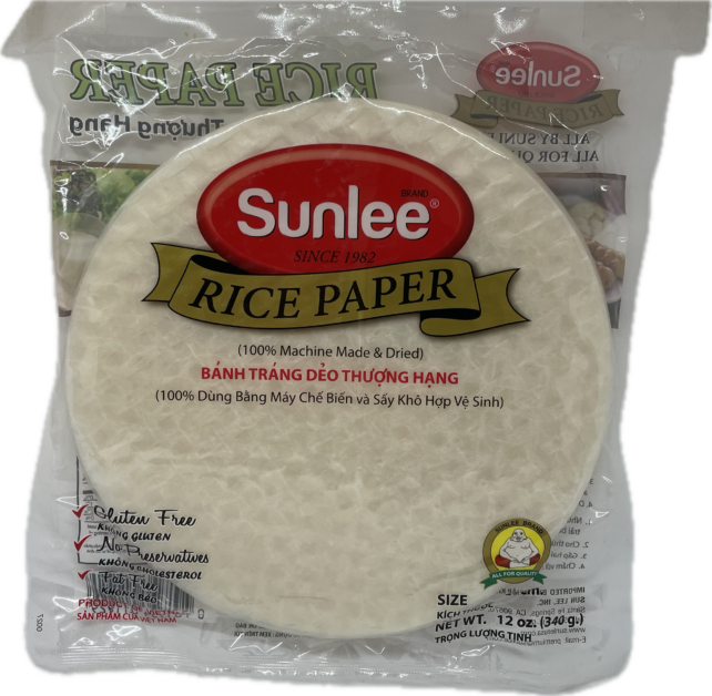 22cm Round Rice Paper