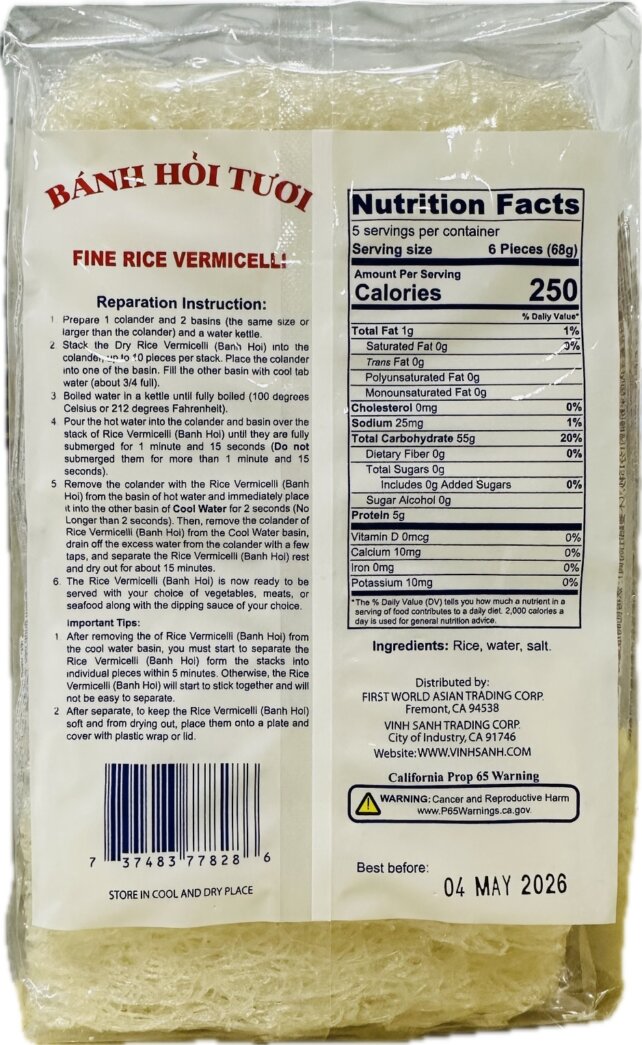 Fine Vermicelli (Banh Hoi) - Image 2