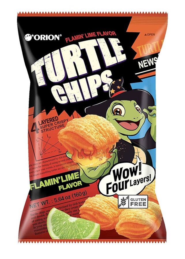 *FLAMING LIME* TURTLE CHIPS