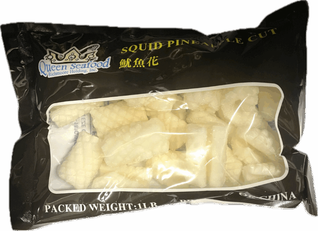 SQUID PINEAPPLE CUT (CARVING SQUID)