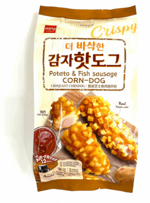 POTATO & FISH SAUSAGE CORN DOGS